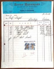 Ercan Kardeşler Hırdavat Pazarı ANKARA - Fatura