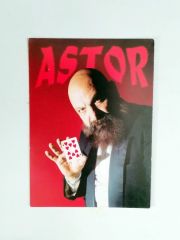 İllüzyonist astor, imzalı kartpostal