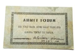 Ahmet TORUN Bakır, dövme, kalay işleri Ankara / Kartadres - Efemera