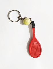 Tenis raketi ve topu - Aynalı anahtarlık