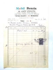 Mobil Benzin Yedikule / Fatura - Efemera