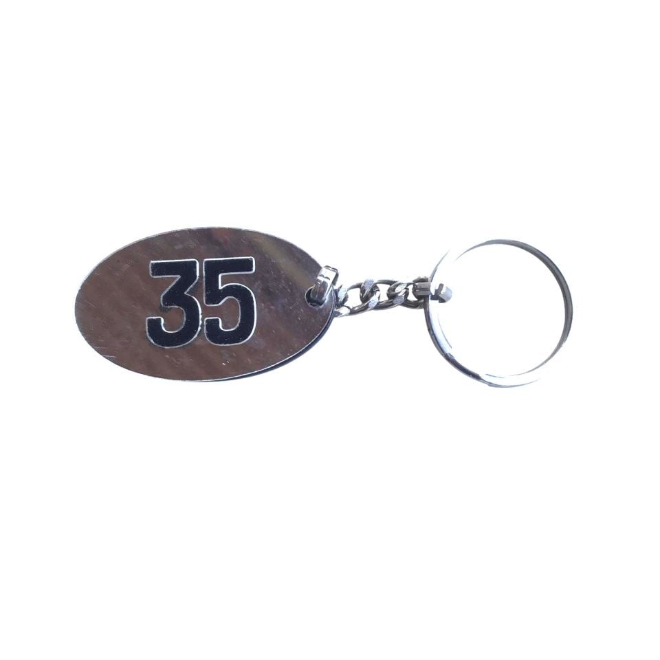 34 numara - Plastik anahtarlık