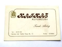 Kafkas Kuyumcusu Feriköy / Kartvizit - Efemera