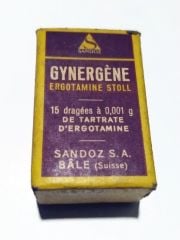 Gynergen / Sandoz İlaç - Eski İlaç Şişeleri