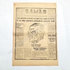 Şamar Günlük bitaraf siyasi gazete, 10 Kasım 1955 10 Kasım gazeteleri Samsun - Efemera