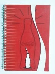 Coca Cola - Çizgili spiral defter