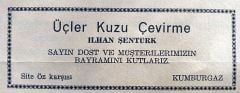 Üçler kuzu çevirme Kumburgaz / Dergi - gazete reklamları