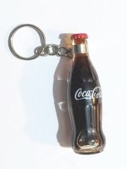 Minyatür içi dolu cam şişe - Coca Cola anahtarlık