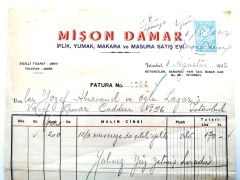 Mişon DAMAR / İplik, yumak, makara, ve masura satış evi  - Fatura