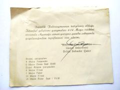 Binicilik Federasyonu Dresaj yarışması - Efemera