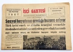 İşçi gazetesi, 15 Ocak 1962 - Efemera