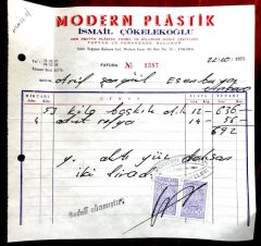 Modern Plastik ANKARA - Esenboğa Hava Alanı / Fatura