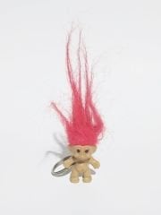 Kırmızı saçlı Troll bebek - Eski Anahtarlık