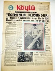 Köylü T.H.K. nun aylık Havacılık gazetesi, Nisan 1965 23 Nisan gazeteleri, Havacılık efemeraları, - Efemera