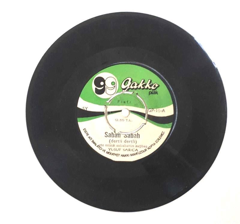 Sabah Sabah - Şu Gurbetin Garibiyim / Yusuf Sarıca - 45'lik PLAK