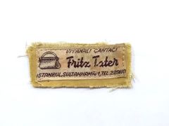 Viyanalı çantacı Fritz TATER - Kumaş çanta etiketi
