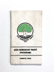Hür Demokrat Parti Programı 9 Mayıs 1986 - Kitap