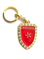 Morocco / Fas - Bayrak taşlı anahtarlık