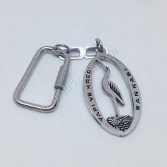 Yapı ve Kredi Bankası - Leylekli metal anahtarlık