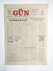 İskenderun / Gün Gazetesi 28 Ocak 1989 - Eski Gazete