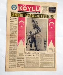 Köylü T.H.K. nun aylık Havacılık gazetesi, Ekim 1963 29 Ekim gazeteleri, Havacılık efemeraları - Efemera