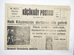 Küçükköy Postası 3 Ekim 1975 - Eski Gazete