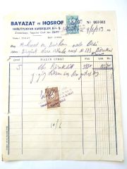 Bayazat ve Hosrof Harutyunyan kardeşler - Fatura