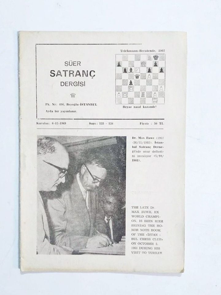 Süer Satranç Dergisi Say:135-138 / 1969