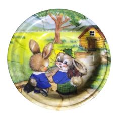 Tavşanlı melamin tabak - Güneş melamin