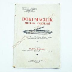 Dokumacılık meslek dersleri Mensucat Santral Fabrikası - Kitap