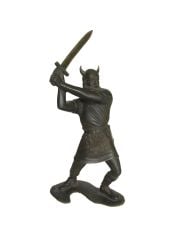 Viking savaşçı - Büyük boy figür / Orijinal Sovyet dönemi, oyuncak asker
