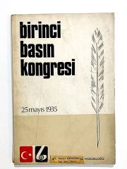 Birinci Basın Kongresi 25 Mayıs 1935 - Kitap