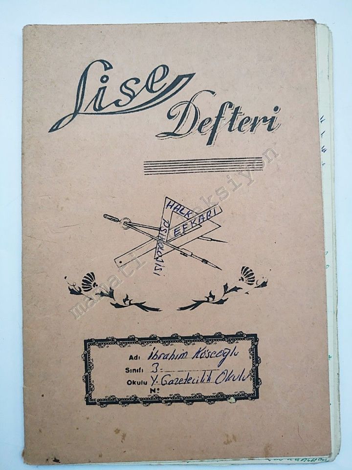 Lise defteri / Y. Gazetecilik Okulu - Defter