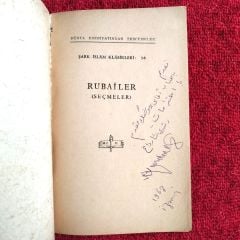Hayyam Rubailer (Seçmeler) Rüştü ŞARDAĞ - İmzalı Kitap