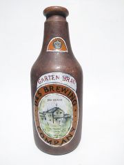 D & S Brewing Company - El dekoru seramik şişe