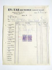 Ev - Taş İnşaat malzemeleri Kadıköy - Fatura / Efemera