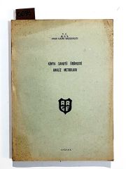 Kimya Sanayii Ürünleri Analiz Metodları - Kitap