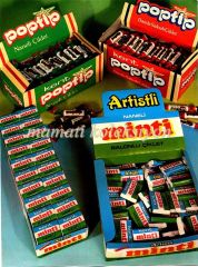 Artistli Naneli Minti balonlu çiklet - Reklam - Efemera