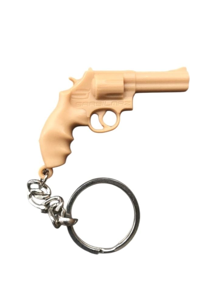 Sarsılmaz Tabanca Formlu Anahtarlık - (Krem rengi)