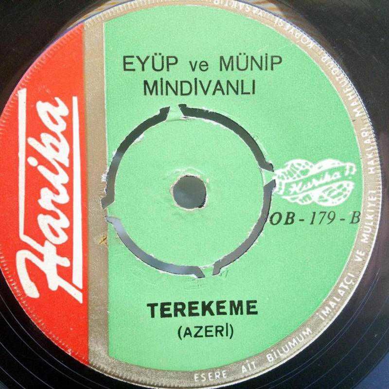Eyüp ve Münip MİNDİVANLI / Erzurum zeybeği / Terekeme / 45'lik plak