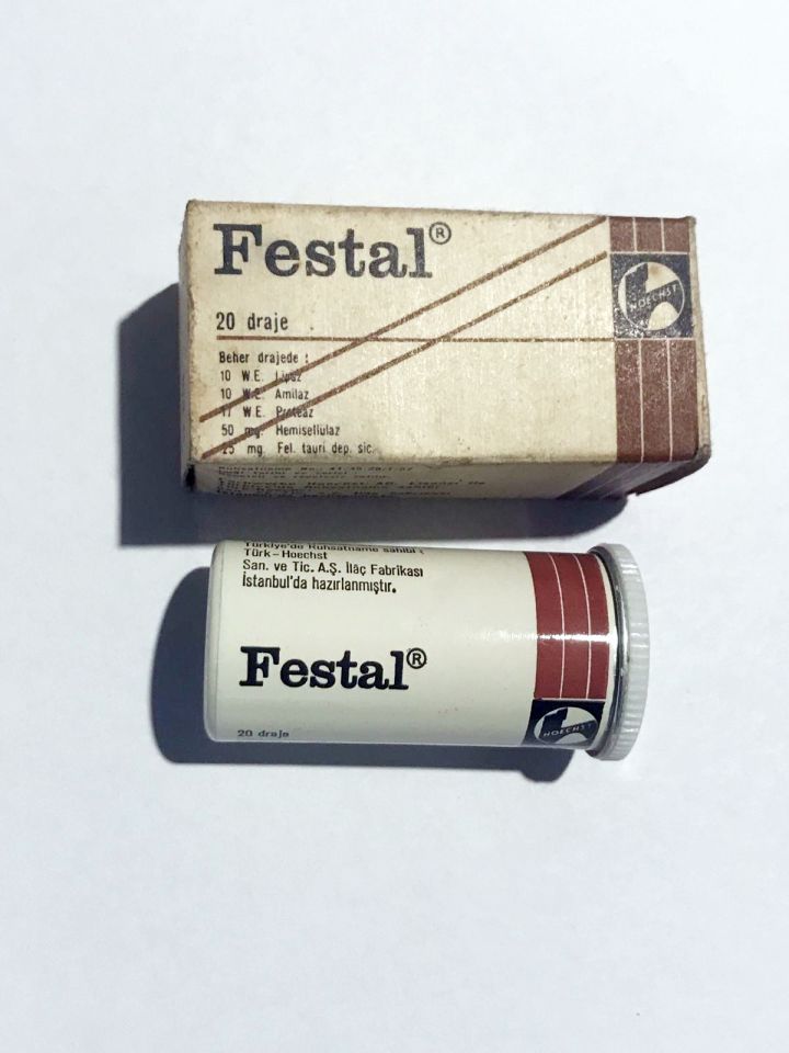 Festal - Hoechst ilaçları / Eski İlaç Kutuları