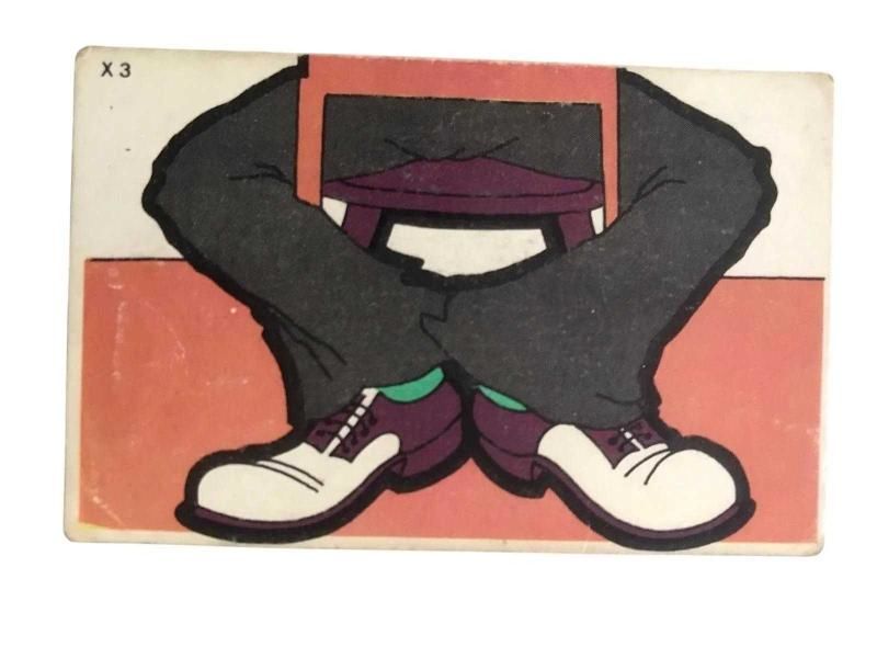 Sakız kartları - Dandy neşeli bulmaca kartları / X 3