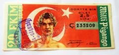 29 Ekim1948 Dörtte bir bilet - Milli Piyango