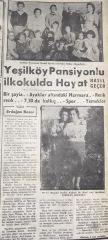 Yeşilköy Pansiyonlu İlkokulda Hayat - 21.11.1960