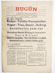 Bugün Milliyetçi Halkçı Siyasi Gazete / 15 Şubat 1967