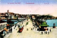 Constantinople 1912 - Yeni köprü kartpostal