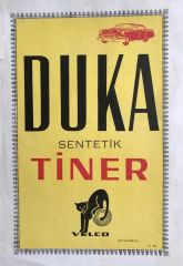 Duka Sentetik Tiner VELCO - 19X28 etiket - Efemera