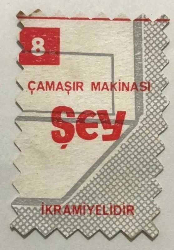 Şey Çikletleri - Türkan ŞORAY / Sakız kartı