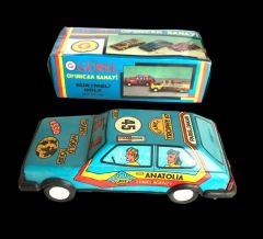 Kutulu sürtmeli Golf araba - Mavi / Gürel Oyuncakları