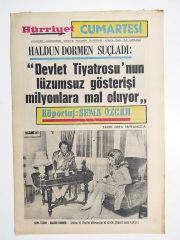 Haldun DORMEN, Beşiktaş'lı Nihat / Hürriyet Perşembe 4 Nisan 1970 - Gazete